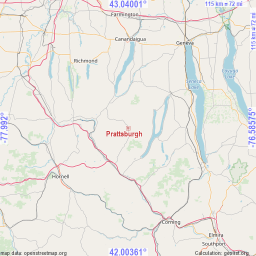 Prattsburgh on map