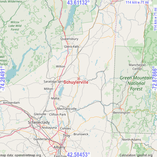 Schuylerville on map