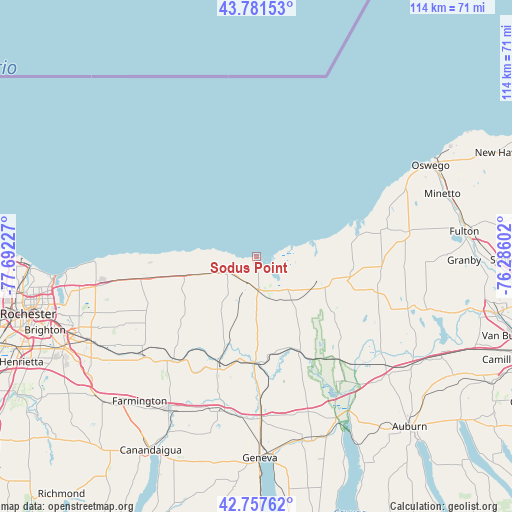 Sodus Point on map