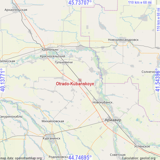 Otrado-Kubanskoye on map
