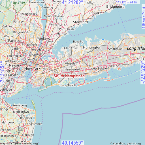 South Hempstead on map