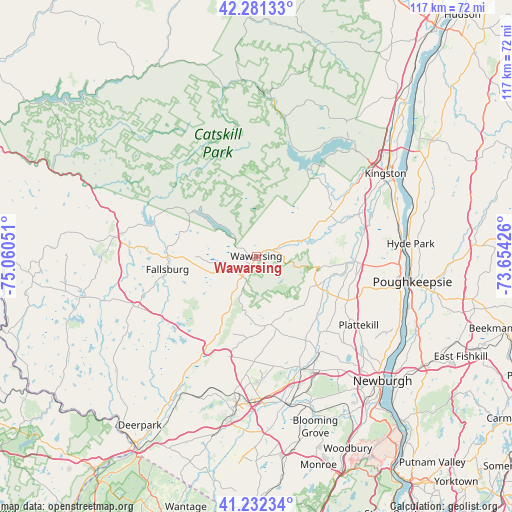 Wawarsing on map