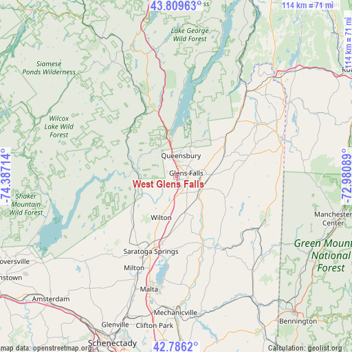 West Glens Falls on map