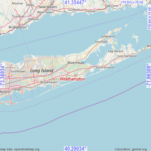 Westhampton on map