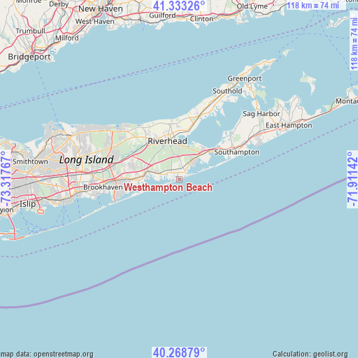 Westhampton Beach on map