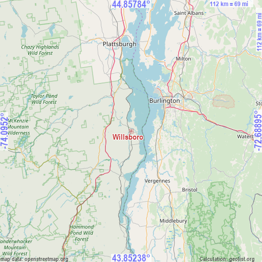 Willsboro on map