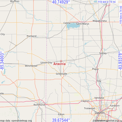 Ansonia on map
