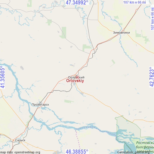 Orlovskiy on map