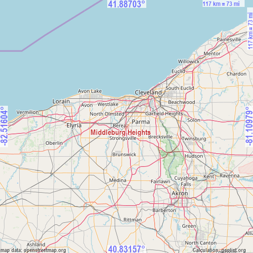 Middleburg Heights on map