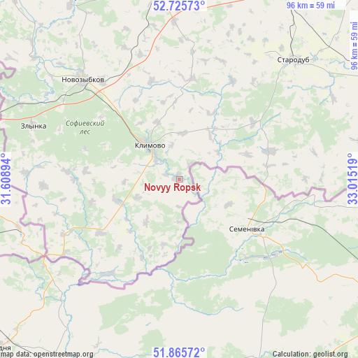 Novyy Ropsk on map