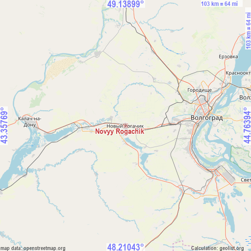 Novyy Rogachik on map
