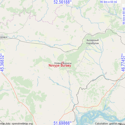 Novyye Burasy on map