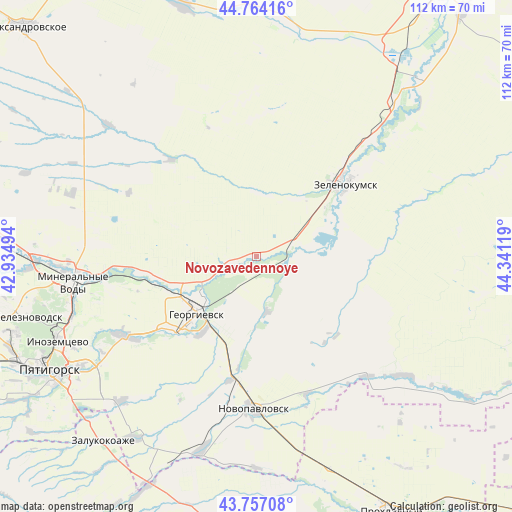 Novozavedennoye on map