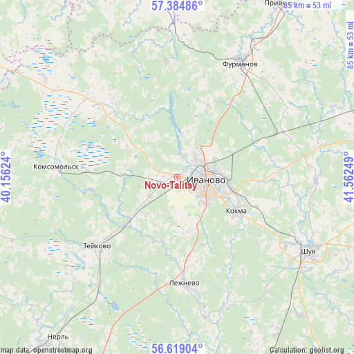 Novo-Talitsy on map