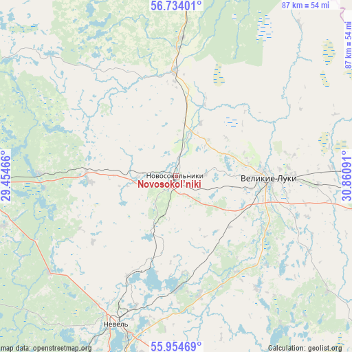 Novosokol’niki on map