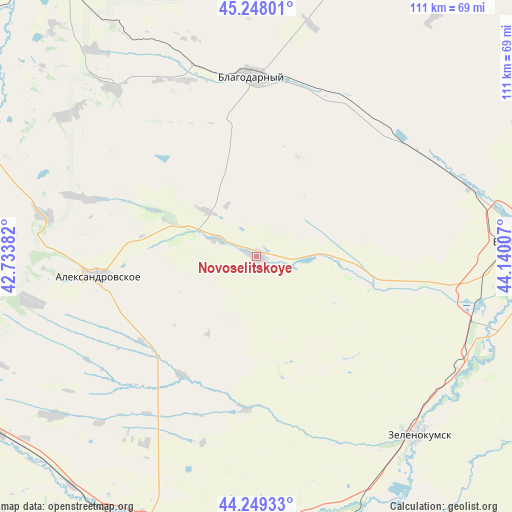 Novoselitskoye on map