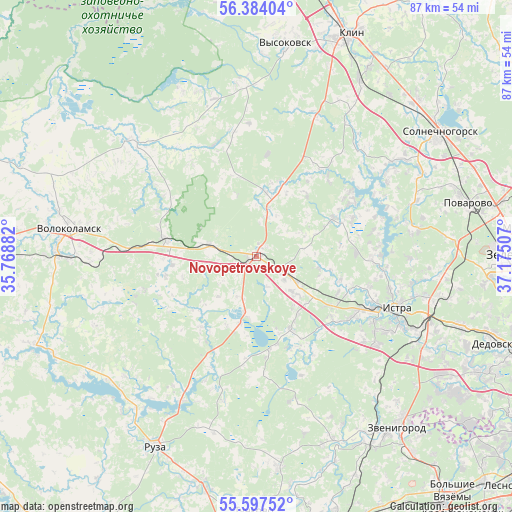 Novopetrovskoye on map