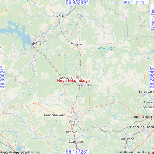 Novo-Nikol’skoye on map