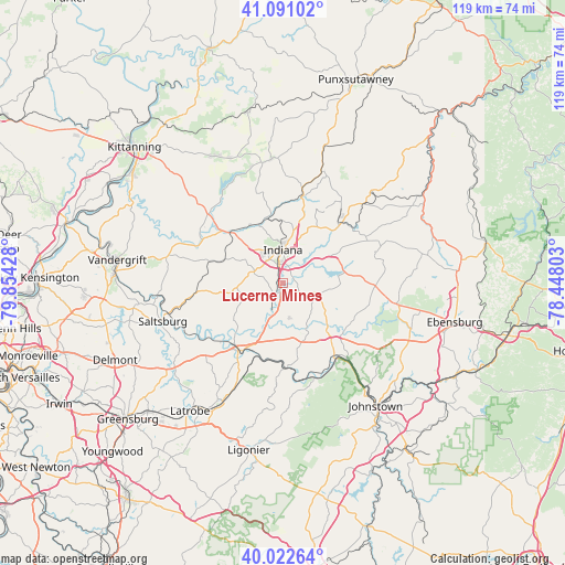 Lucerne Mines on map