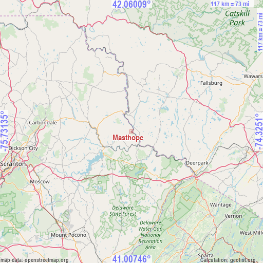 Masthope on map