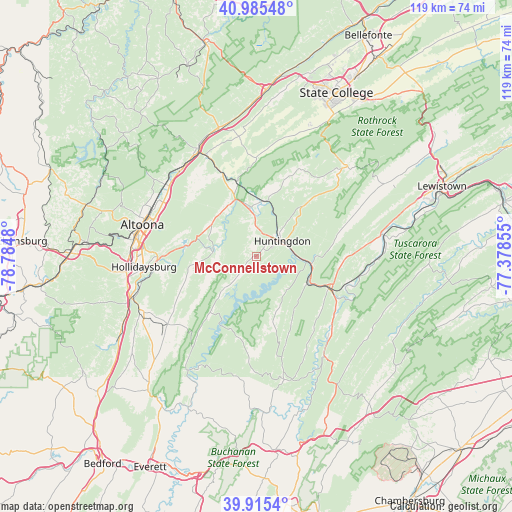 McConnellstown on map