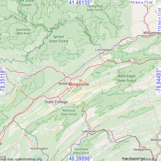 Mingoville on map