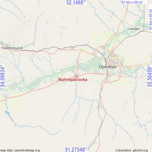 Nizhnepavlovka on map