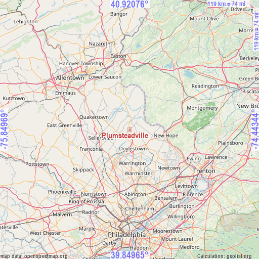 Plumsteadville on map