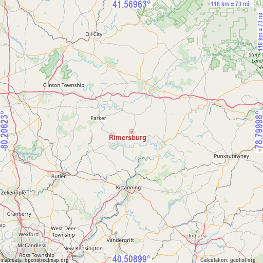 Rimersburg on map