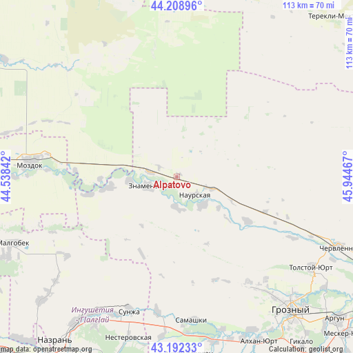 Alpatovo on map