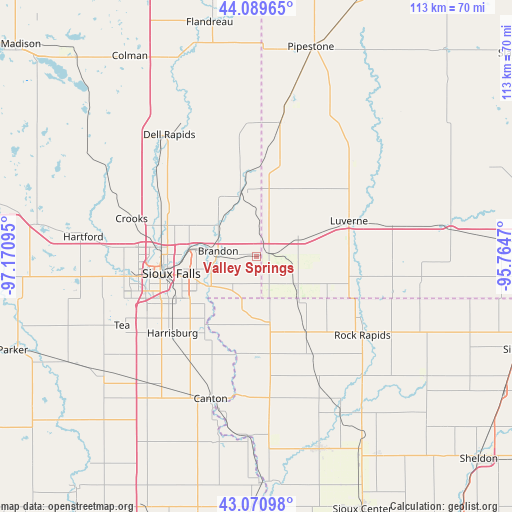 Valley Springs on map