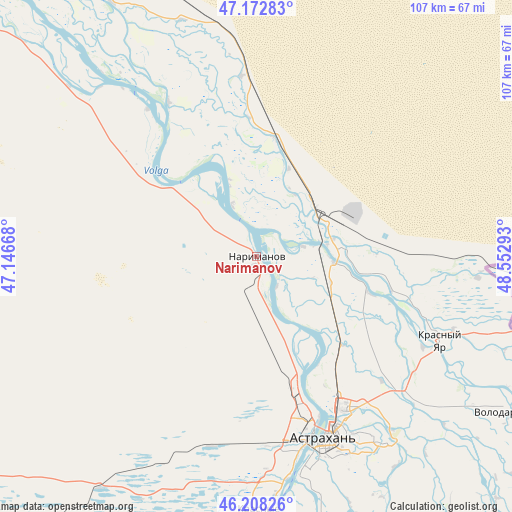 Narimanov on map