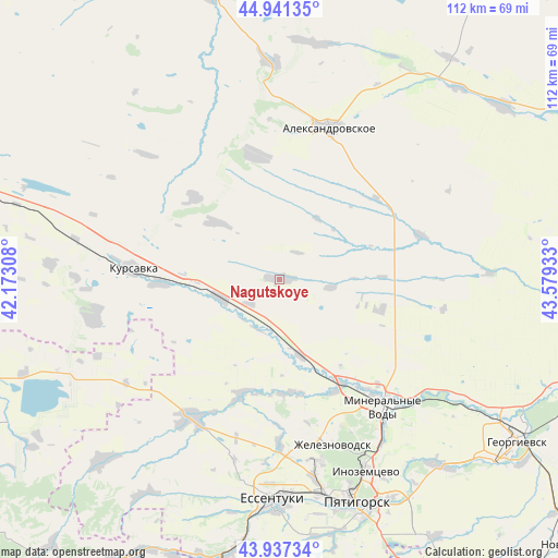 Nagutskoye on map
