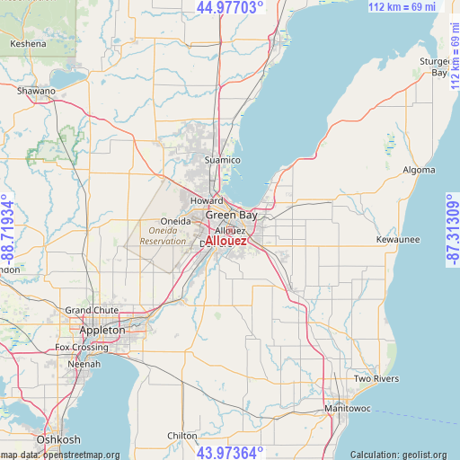 Allouez on map