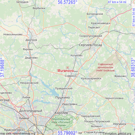 Muranovo on map