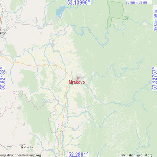 Mrakovo on map