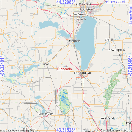 Eldorado on map