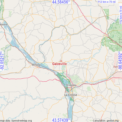 Galesville on map