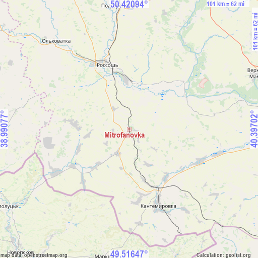 Mitrofanovka on map