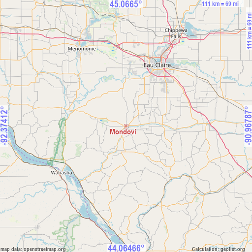 Mondovi on map