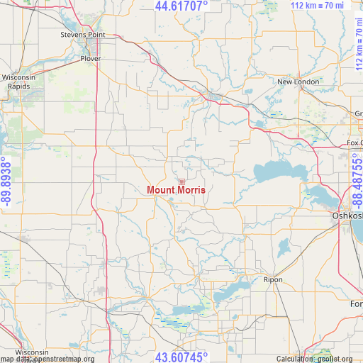 Mount Morris on map