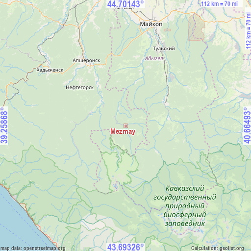Mezmay on map