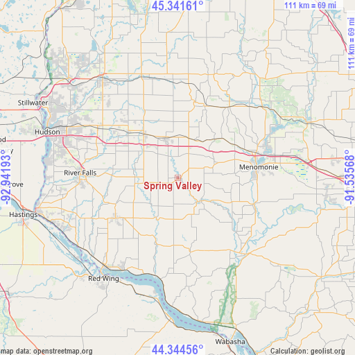 Spring Valley on map