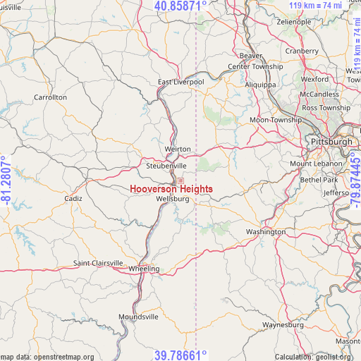 Hooverson Heights on map