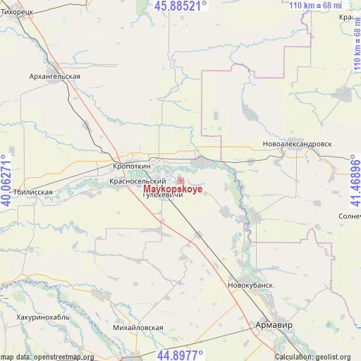 Maykopskoye on map