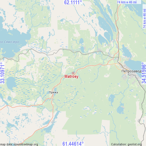 Matrosy on map
