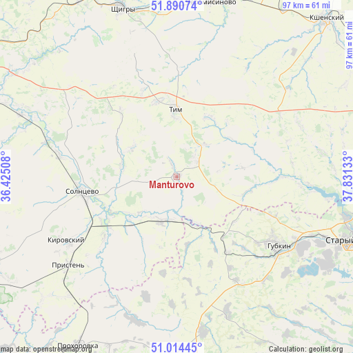 Manturovo on map
