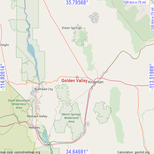 Golden Valley on map