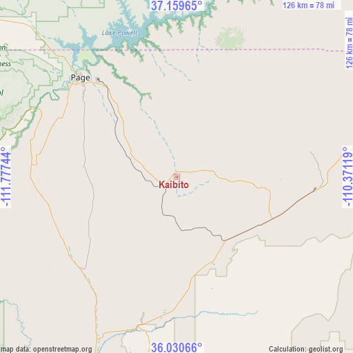 Kaibito on map