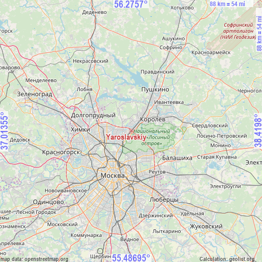 Yaroslavskiy on map